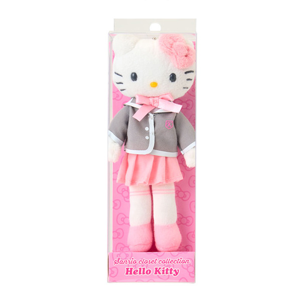 HELLO KITTY可動長腿造型玩偶吊飾(時尚衣櫥-氣質制服)