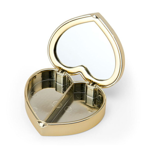 HELLO KITTY心型飾品盒/分格收納盒附鏡(玫瑰)