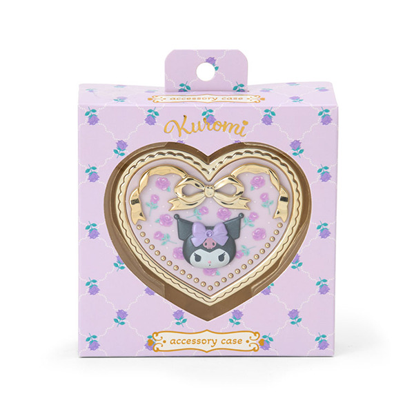 酷洛米心型飾品盒/分格收納盒附鏡(玫瑰)