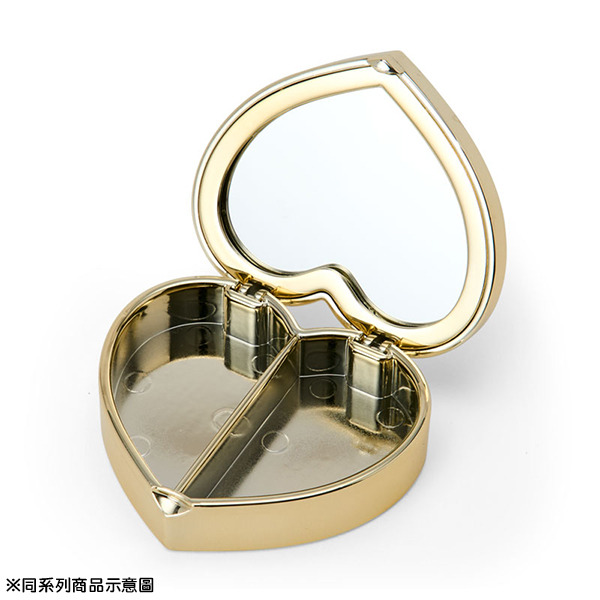 酷洛米心型飾品盒/分格收納盒附鏡(玫瑰)