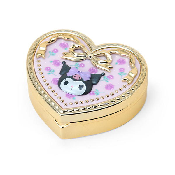 酷洛米心型飾品盒/分格收納盒附鏡(玫瑰)