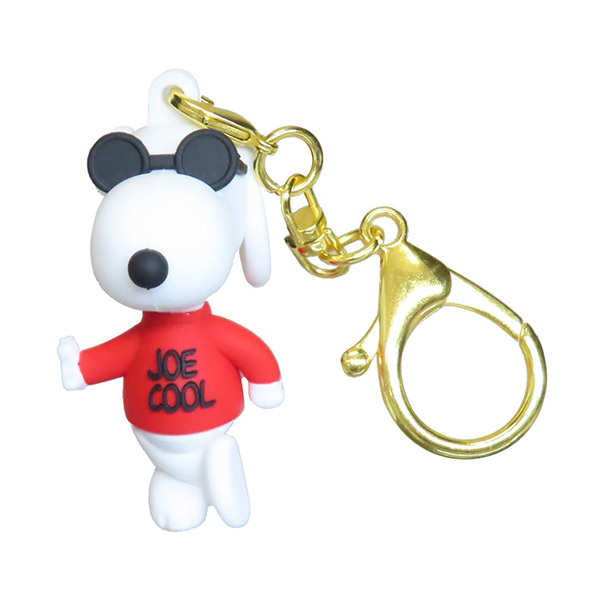 SNOOPY迷你公仔造型鑰匙圈(耍酷)