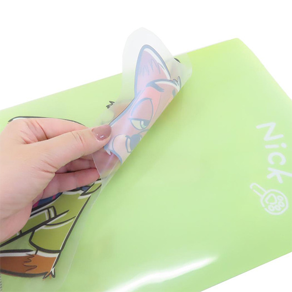 動物方城市對開式A4檔案資料夾(尼克和茱蒂)