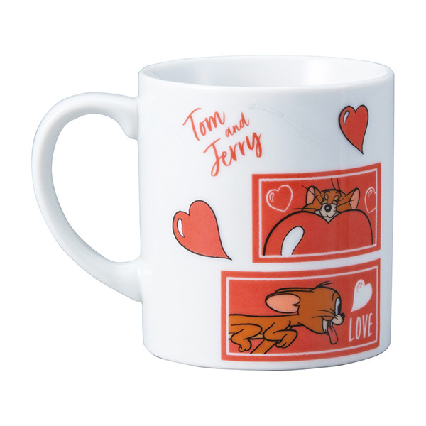 湯姆貓與傑利鼠陶瓷馬克對杯組(85週年-愛心)