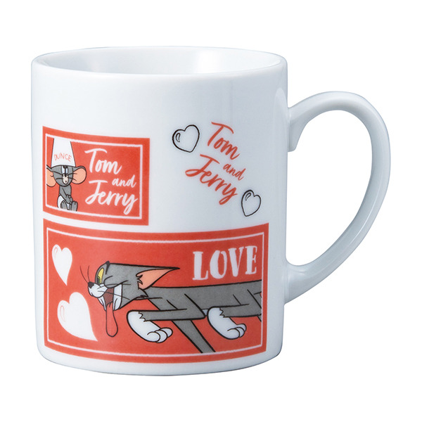 湯姆貓與傑利鼠陶瓷馬克對杯組(85週年-愛心)
