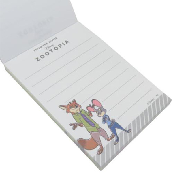 動物方城市日製迷你便條本(尼克和茱蒂)