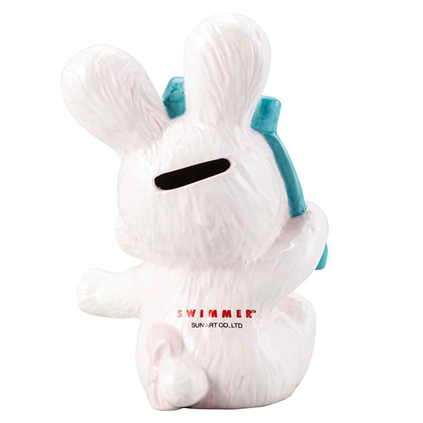 SWIMMER造型陶瓷存錢筒(兔子)