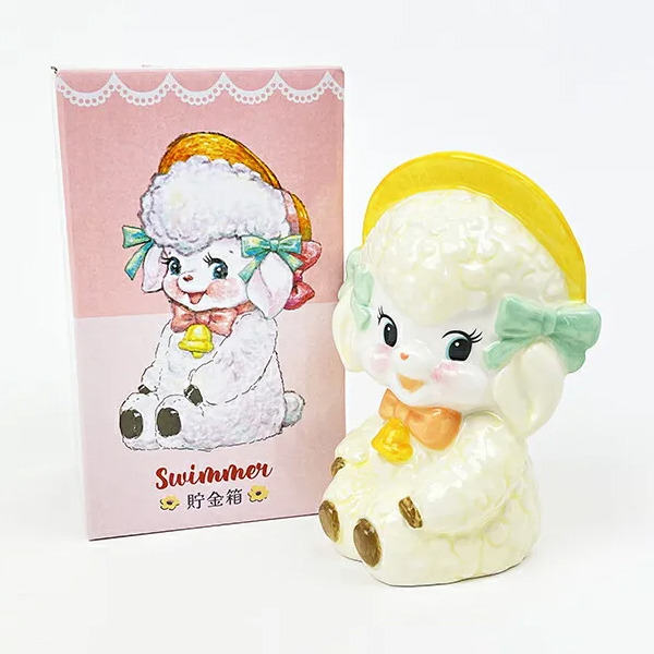 SWIMMER造型陶瓷存錢筒(歡樂綿羊)
