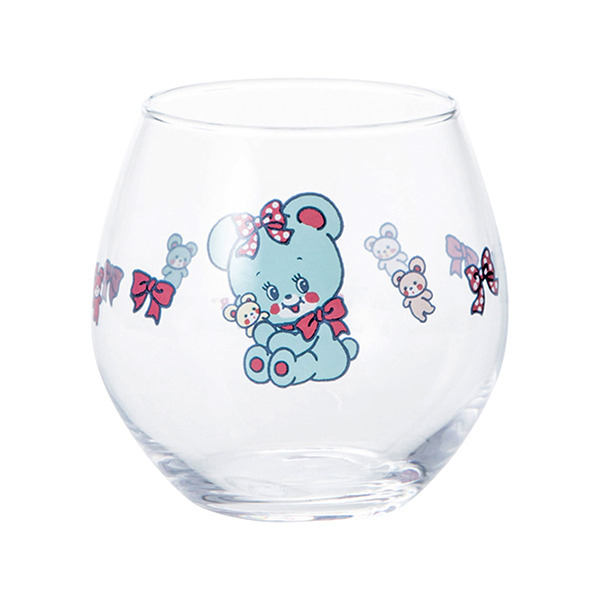 SWIMMER日製不倒翁玻璃杯(寶寶熊)