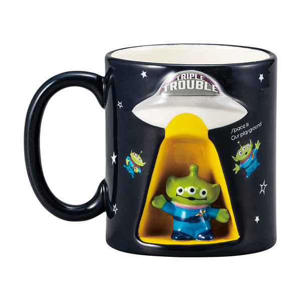 三眼怪立體浮雕陶瓷馬克杯(UFO)