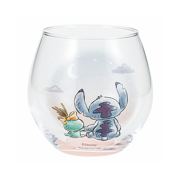 史迪奇日製不倒翁玻璃杯(夜空)