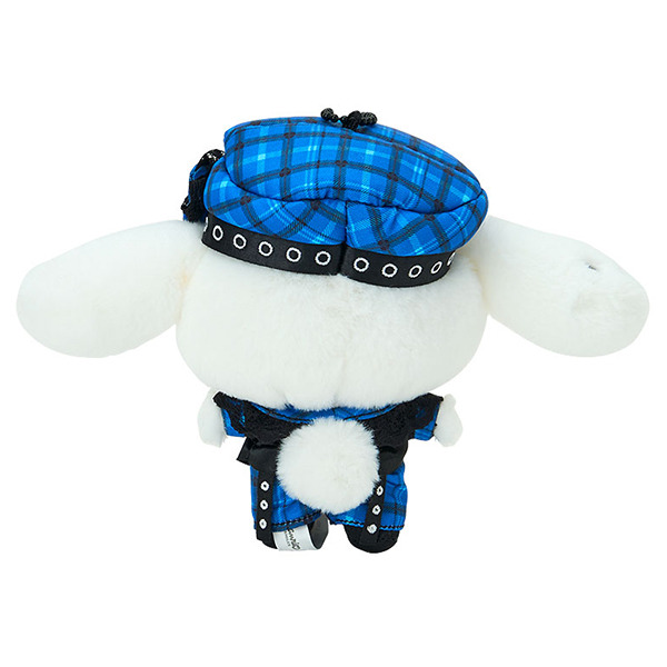 大耳狗造型玩偶吊鍊(甜蜜搖滾格紋)