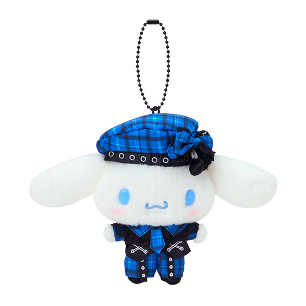 大耳狗造型玩偶吊鍊(甜蜜搖滾格紋)
