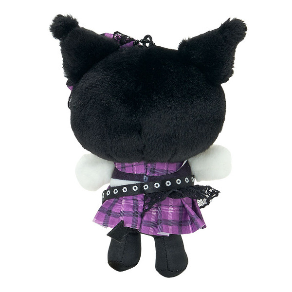 酷洛米造型玩偶吊鍊(甜蜜搖滾格紋)