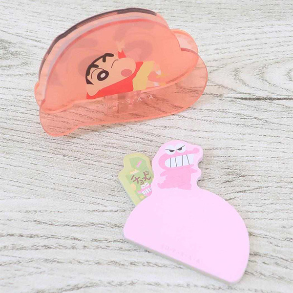 蠟筆小新造型便條紙附壓克力夾(經典大臉)