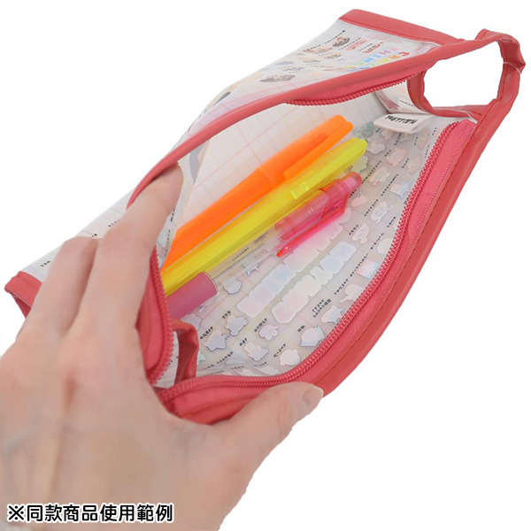 蠟筆小新三角透明筆袋(人物圖鑑)