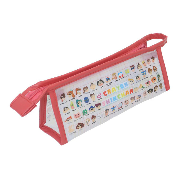 蠟筆小新三角透明筆袋(人物圖鑑)