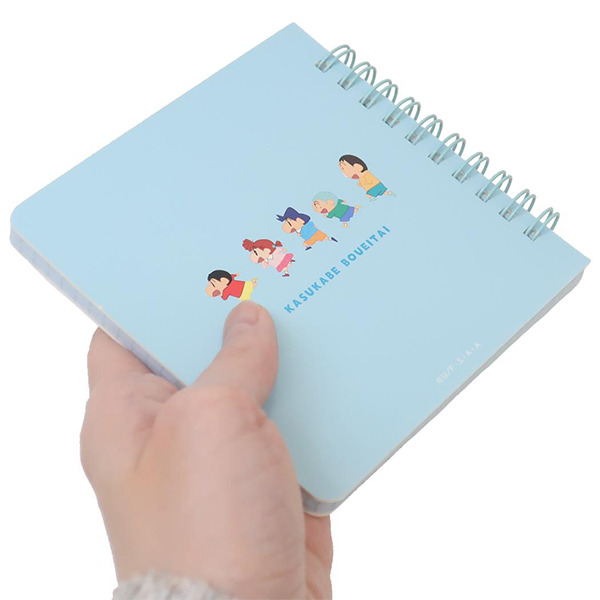 蠟筆小新方形線圈筆記本(貼紙風)