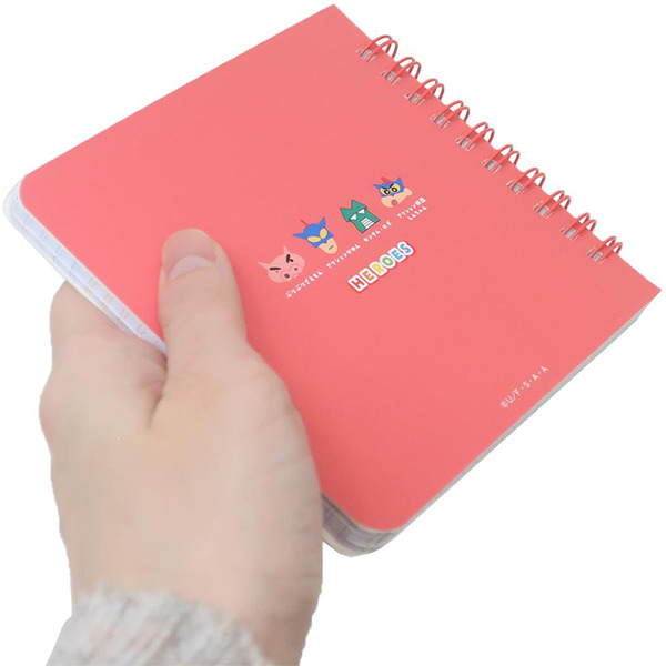 蠟筆小新方形線圈筆記本(人物圖鑑)