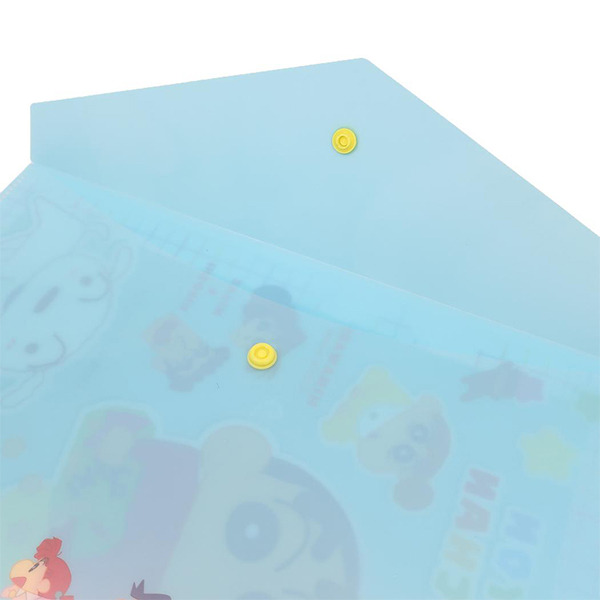 蠟筆小新A4 2層檔案資料夾附文件袋(貼紙風)