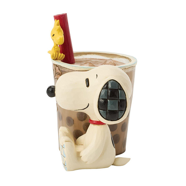 SNOOPY珍珠奶茶迷你塑像-Paw-sitively Bobalicious