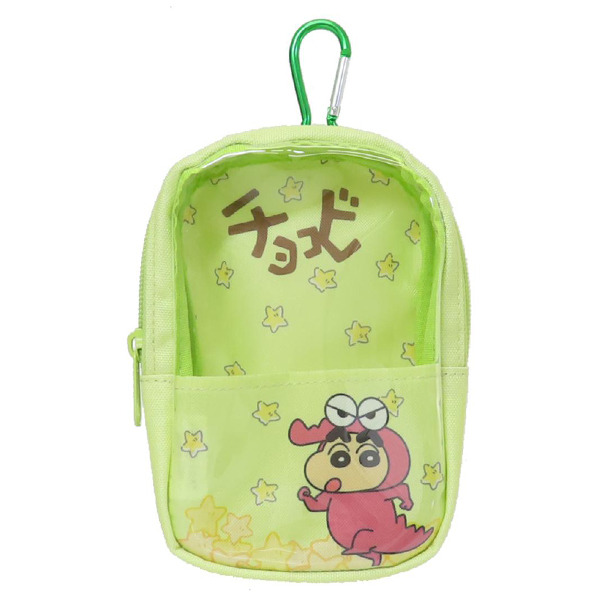 蠟筆小新透明收納包附鎖圈/娃包(巧克比餅乾)