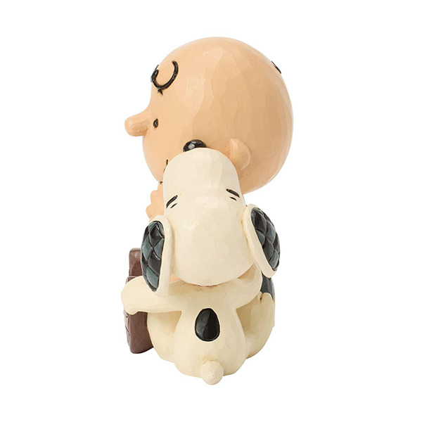 SNOOPY和查理布朗撒嬌塑像-Licks of Love
