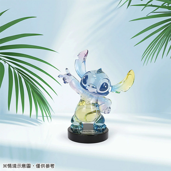全球限量 史迪奇彩色透明大塑像-Aloha Spirit