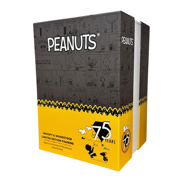 全球限量 SNOOPY擁抱胡士托75週年彩光大塑像-Snoopy and Woodstock 75th Limited Edition
