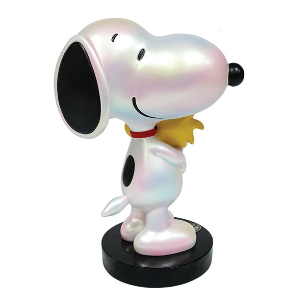 全球限量 SNOOPY擁抱胡士托75週年彩光大塑像-Snoopy and Woodstock 75th Limited Edition