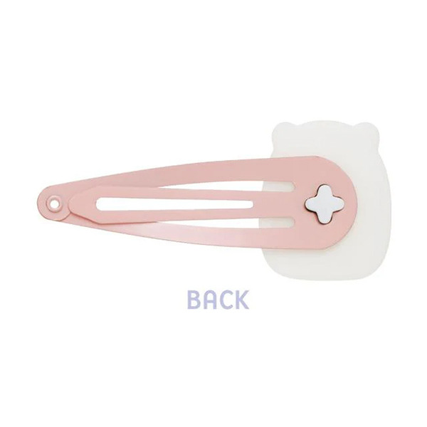 大白熊和貓咪造型髮夾組-一組2個入(大臉)