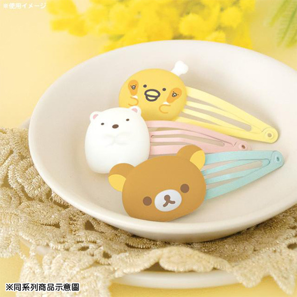 大白熊和貓咪造型髮夾組-一組2個入(大臉)