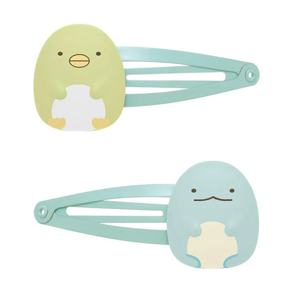 企鵝?和蜥蜴造型髮夾組-一組2個入(大臉)