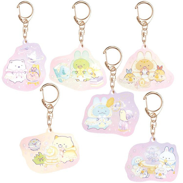 角落小夥伴壓克力造型鑰匙圈-奇幻魔法兔子裝(共6種款式，隨機出貨*1)