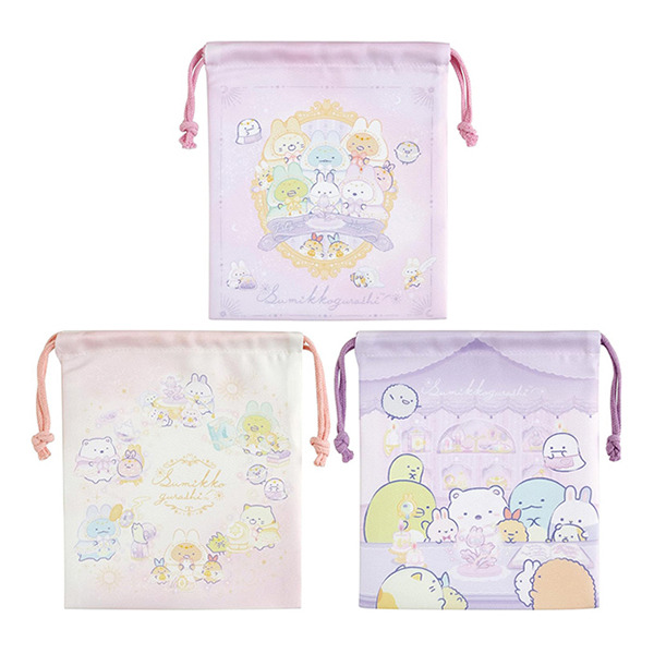 角落小夥伴束口袋組-一組3個入(奇幻魔法兔子裝)