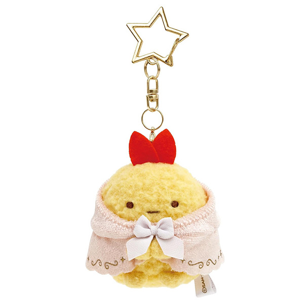 炸蝦尾絨毛娃娃吊飾(奇幻魔法兔子裝)