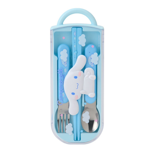 大耳狗日製滑蓋式環保餐具3件組(浮雕人物)