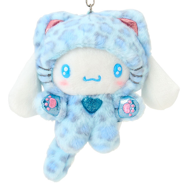 大耳狗造型玩偶吊飾(豹紋小貓)