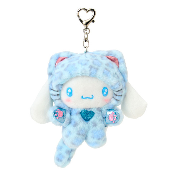 大耳狗造型玩偶吊飾(豹紋小貓)