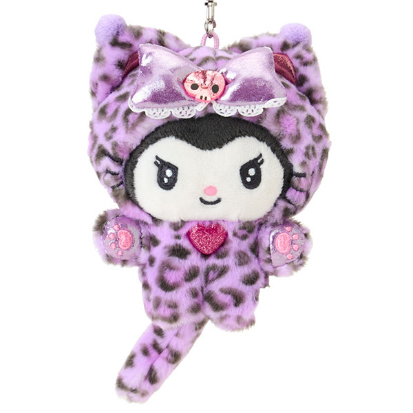 酷洛米造型玩偶吊飾(豹紋小貓)