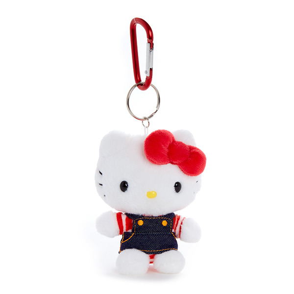 HELLO KITTY造型玩偶吊飾(單寧吊帶裙)