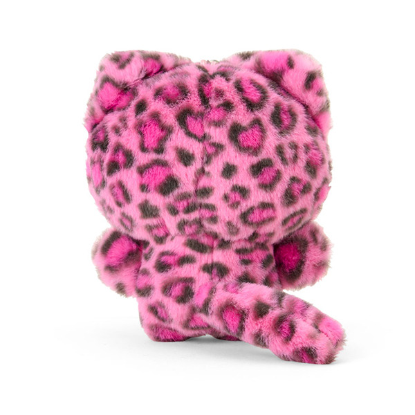 HELLO KITTY造型玩偶吊飾(豹紋小貓-粉)