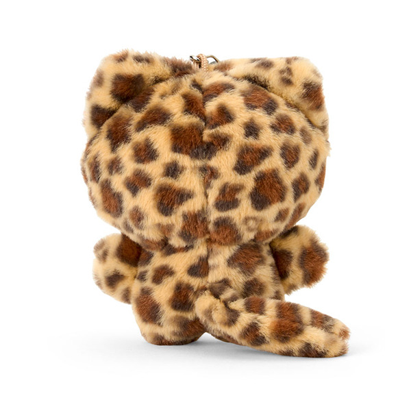 HELLO KITTY造型玩偶吊飾(豹紋小貓-棕)