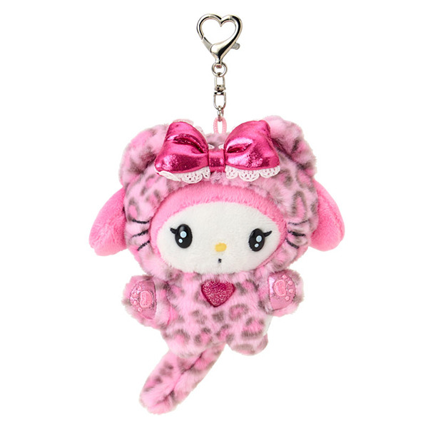 美樂蒂造型玩偶吊飾(豹紋小貓)