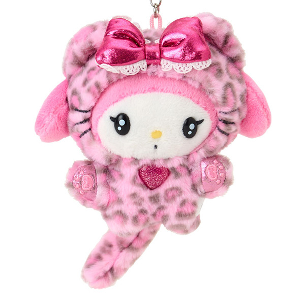 美樂蒂造型玩偶吊飾(豹紋小貓)