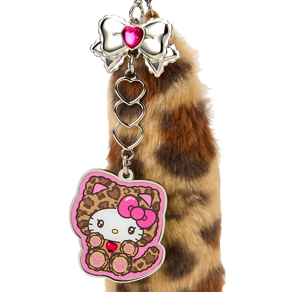 HELLO KITTY手機吊飾(豹紋小貓-棕)