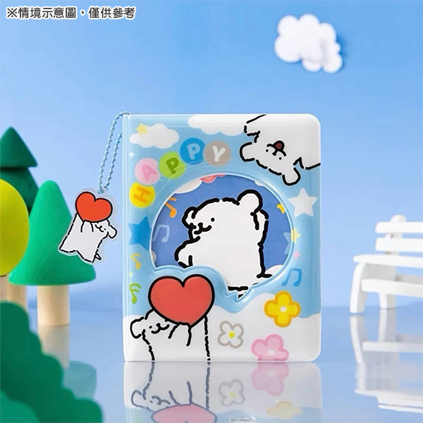 線條小狗明星小卡/拍立得收納本(舉心小白)