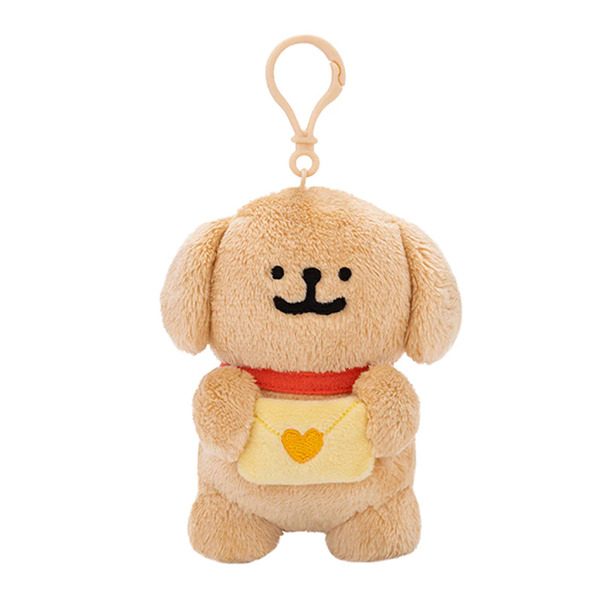 線條小狗造型玩偶吊飾(送信小金毛)