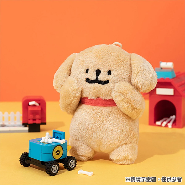 線條小狗造型玩偶吊飾(小金毛基礎款)