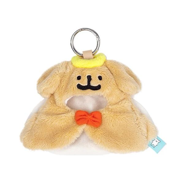 線條小狗造型迷你披風吊飾(天使小金毛)